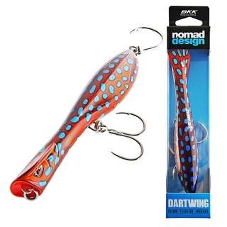 Buy Nomad Design Dartwing Skipping Popper 165mm Coral Trout online at