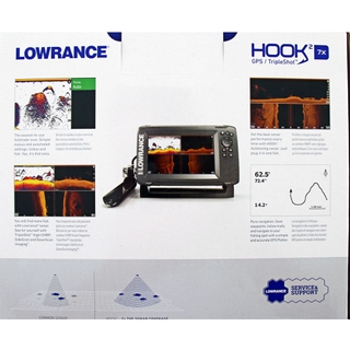 Lowrance Hook REVEAL 7X CHIRP GPS + Tripleshot DownScan/Sidescan Transducer