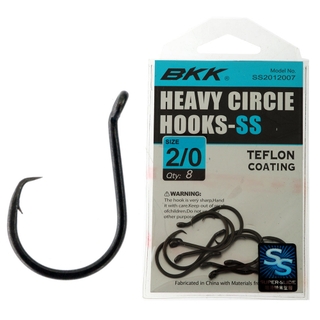 BKK Hooks Inline Heavy Circle-SS Size 4/0# 7 Pack