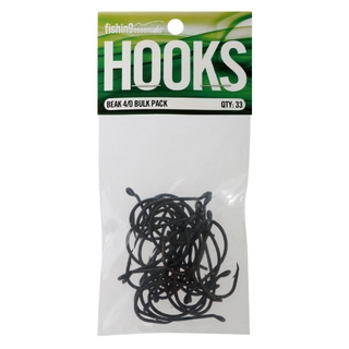 Buy Fishing Essentials Beak Hooks Bulk Pack 4/0 Qty 33 online at