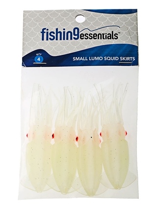 Buy Fishing Essentials Lumo Squid Skirts Small 7.5cm Qty 4 online at