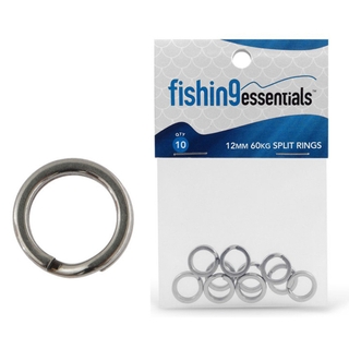 Buy Fishing Essentials Split Ring 12mm 60kg Qty 10 online at