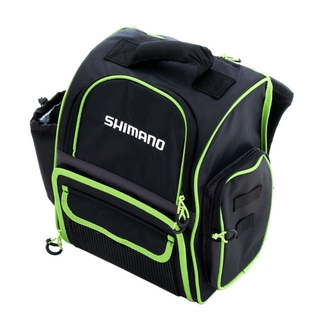 Buy Shimano Tackle Backpack with Bottle Holder Black/Green online at