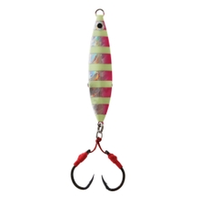 Buy Savage Gear Squish Slow Pitch Jig Zebra Glow 12cm 160g Pink online at