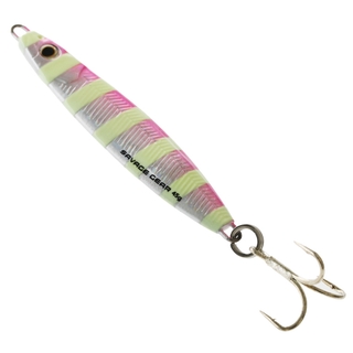 Savage Gear SJ-80-PZ Squish Jig 80g Pink Zebra Glow