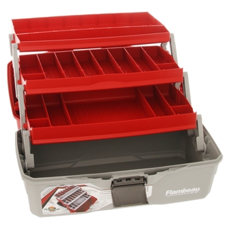 Buy Flambeau Classic 3-Tray Tackle Box Red online at
