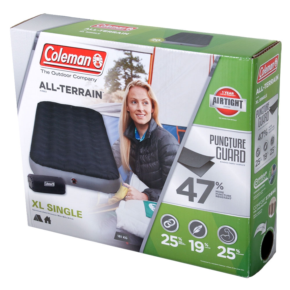 Coleman all terrain shop xl single airbed
