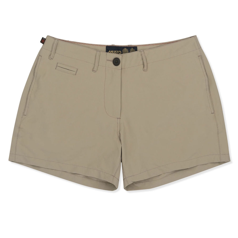 Buy Musto Womens Rib UV Fast Dry Shorts Light Stone Size 14 online