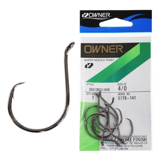 Buy Owner SSW Circle Hooks 4/0 Qty 7 online at
