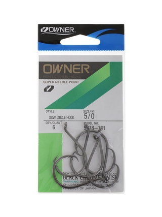 Buy Owner Tournament SSW In-Line Circle Hook Pack 5/0 Qty 37 online at