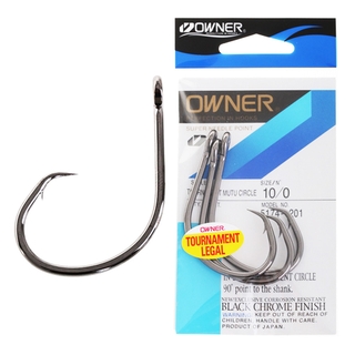 Buy Owner In-Line Tournament Mutu Circle Hooks 10/0 Qty 3 online at