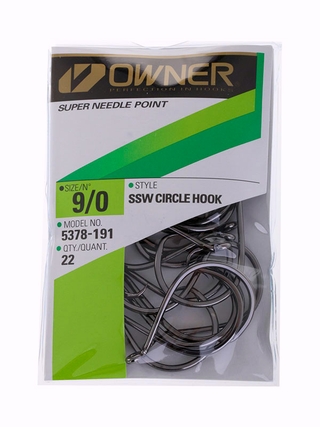 Buy Owner SSW Up-Eye Circle Hooks Pro Pack 9/0 Qty 22 online at