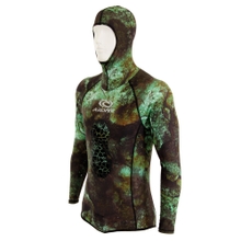 Buy Aropec Lycra UV Hooded Mens Spearfishing Wetsuit Top and Dive Pants  Camo Green online at