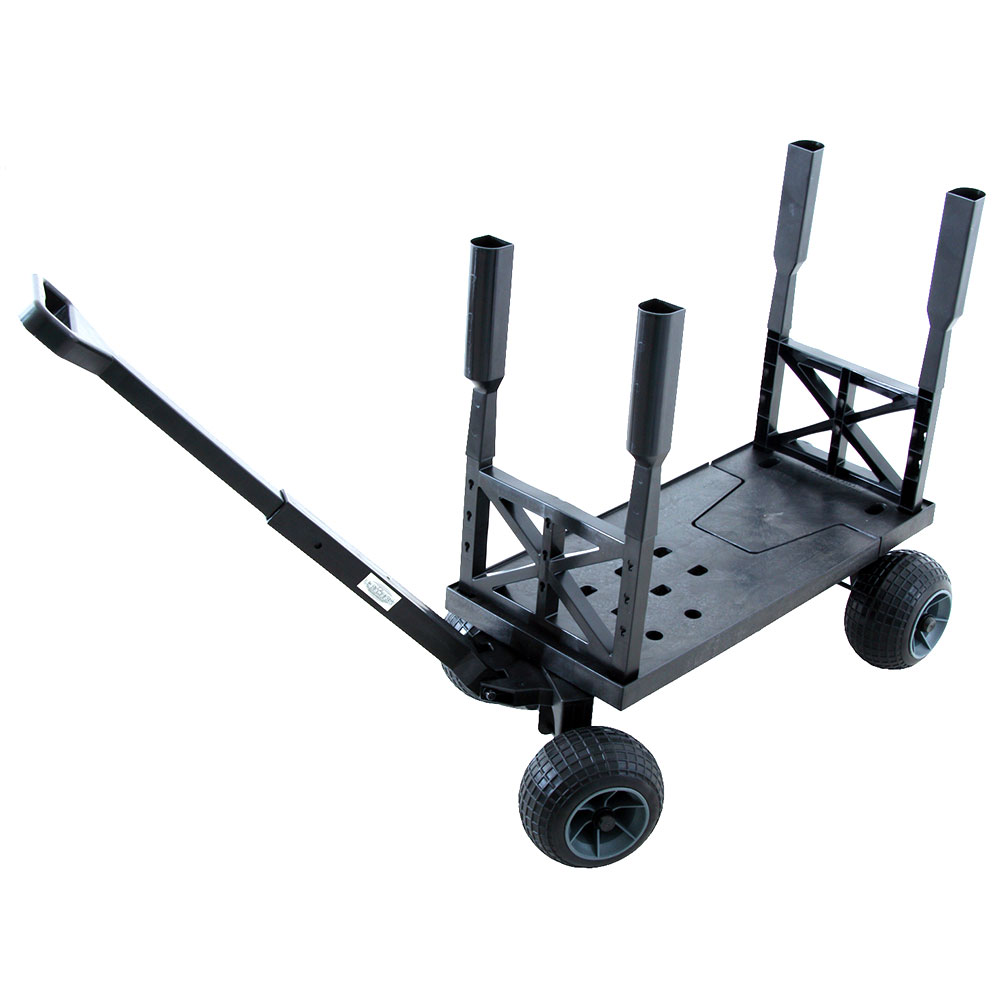 Buy Mighty Max Fishing Beach Cart Trolley Black/Black online at