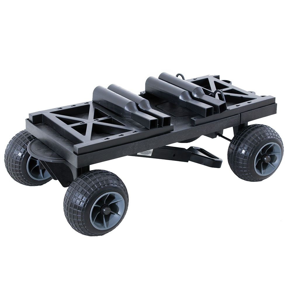 Buy Mighty Max Fishing Beach Cart Trolley Black/Black online at