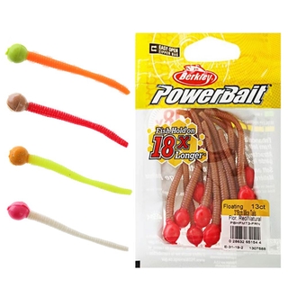 Berkley PowerBait Floating Mice Tails Fishing Bait, Bubblegum/ White