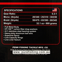 Buy PENN Fierce III 8000LL Live Liner Spinning Reel online at
