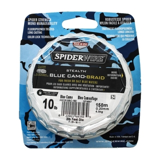 Buy Spiderwire Stealth Blue Camo Braid 10lb 150m online at