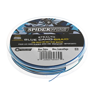 Buy Spiderwire Stealth Blue Camo Braid 10lb 150m online at Marine