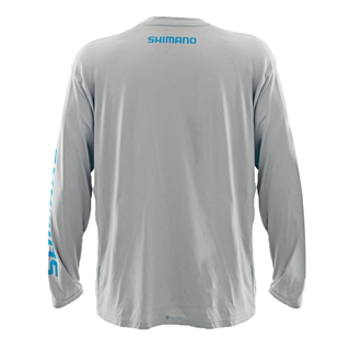 Buy Shimano Technical Mens Long Sleeve Shirt Athletic Grey online at