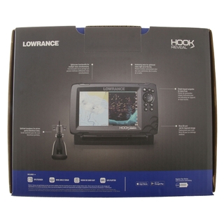 Lowrance Hook Reveal 5 Colour Fishfinder/GPS/Mapping with Splitshot  Transducer - P/N 000-15505-001