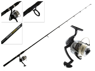 Shakespeare Catch More Fish Spinning Reel and Fishing Rod Combo, 7