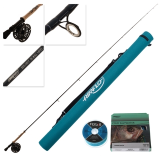 Buy Airflo Beast Fly Rod #10 and FlyLab Beast Fly Reel 9/10 Combo + Cold  Salt WF10I + 30LB Back (Blue) online at