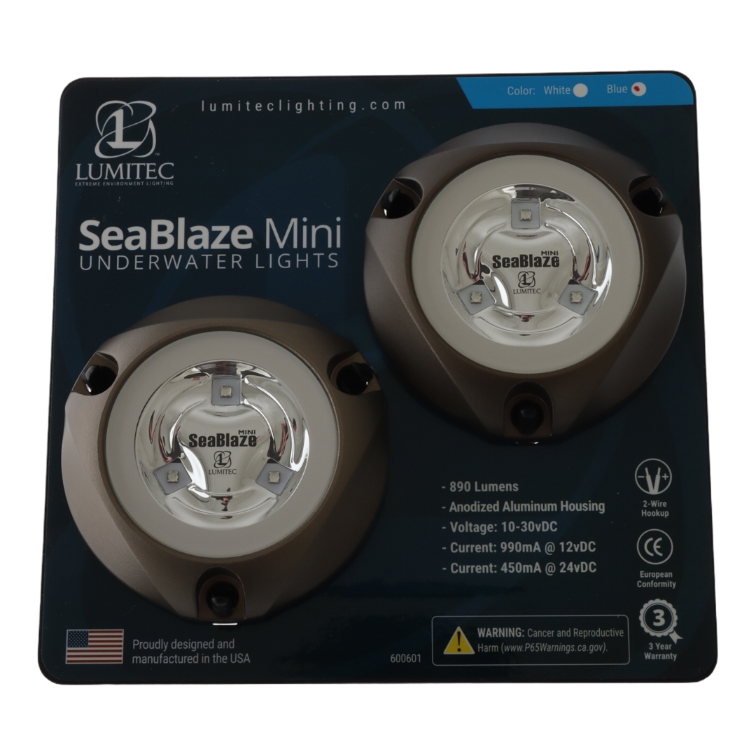 Buy Lumitec SeaBlaze Mini 3 LED Underwater Light Twin Pack Blue