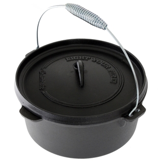 Charmate 4.5 Quart Round Cast Iron Camp Oven