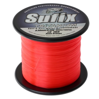 Buy Sufix Tritanium Surf Monofilament Neon Orange 1000m 0.30mm 6.3