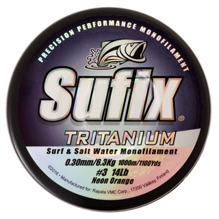 Sufix Tritanium Plus Chartreuse Fishing Line 17and 20 LB Test 3370