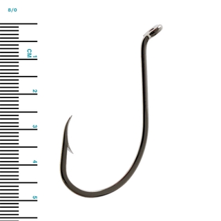 Jarvis Walker Nickel Suicide Hook Qty 25 - Beak / Octopus Hooks