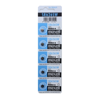 Maxell SR626SW Silver Oxide Button Cell Battery 5-Pack - Boating