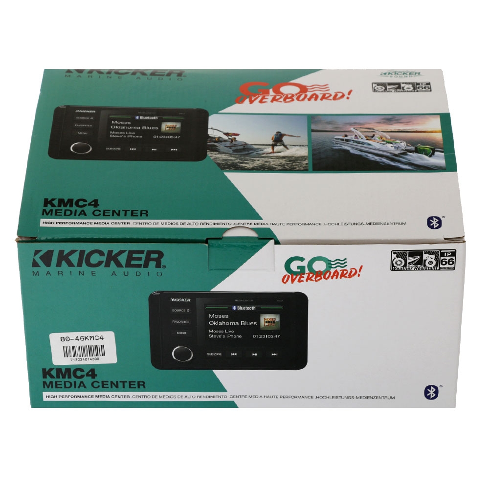 Buy Kicker 46KMC4 Marine Dual Zone Media Centre 200W online at