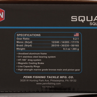 Buy PENN Squall 300 Low Profile High Speed Baitcaster Reel online