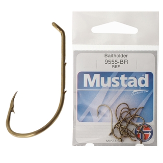 Buy Mustad 9555-BR Beak Baitholder Trout Worm Hooks online at