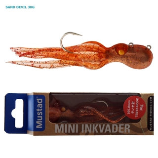 4 Mustad Mini InkVader Tenya 20g Octopus Soft Bait Fishing Lure - Red Eye