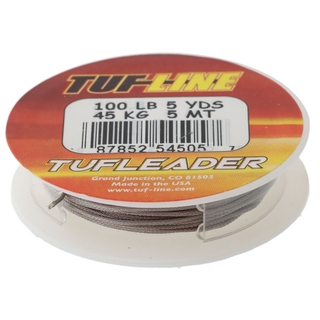 Buy TUF-Line Tufleader Braided Stainless Bite Assist Cord 4.6m 100lb online  at