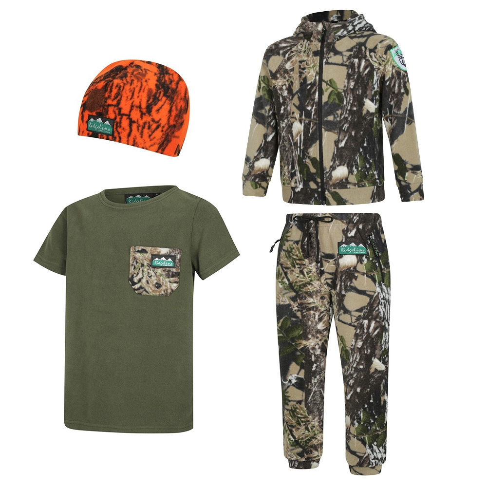 Ridgeline Kids Pursuit 4 Piece Clothing Pack Buffalo Camo 8 Clothing Packs Hunting Apparel Hunting