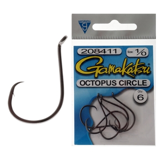 Buy Gamakatsu Octopus Circle Hooks 1/0 Qty 6 online at