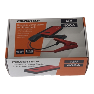 Buy Powertech Glovebox Jump Starter and Power Bank 12V 400A online at