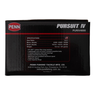 Buy PENN Pursuit IV 4000 Spinning Reel online at