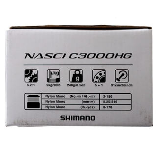 Buy Shimano Nasci C3000HG FC Spinning Reel online at