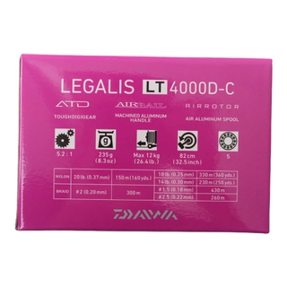 Daiwa 20 Legalis LT 4000-C - Veals Mail Order