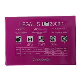 Buy Daiwa 20 Legalis LT 2000D Spinning Reel online at