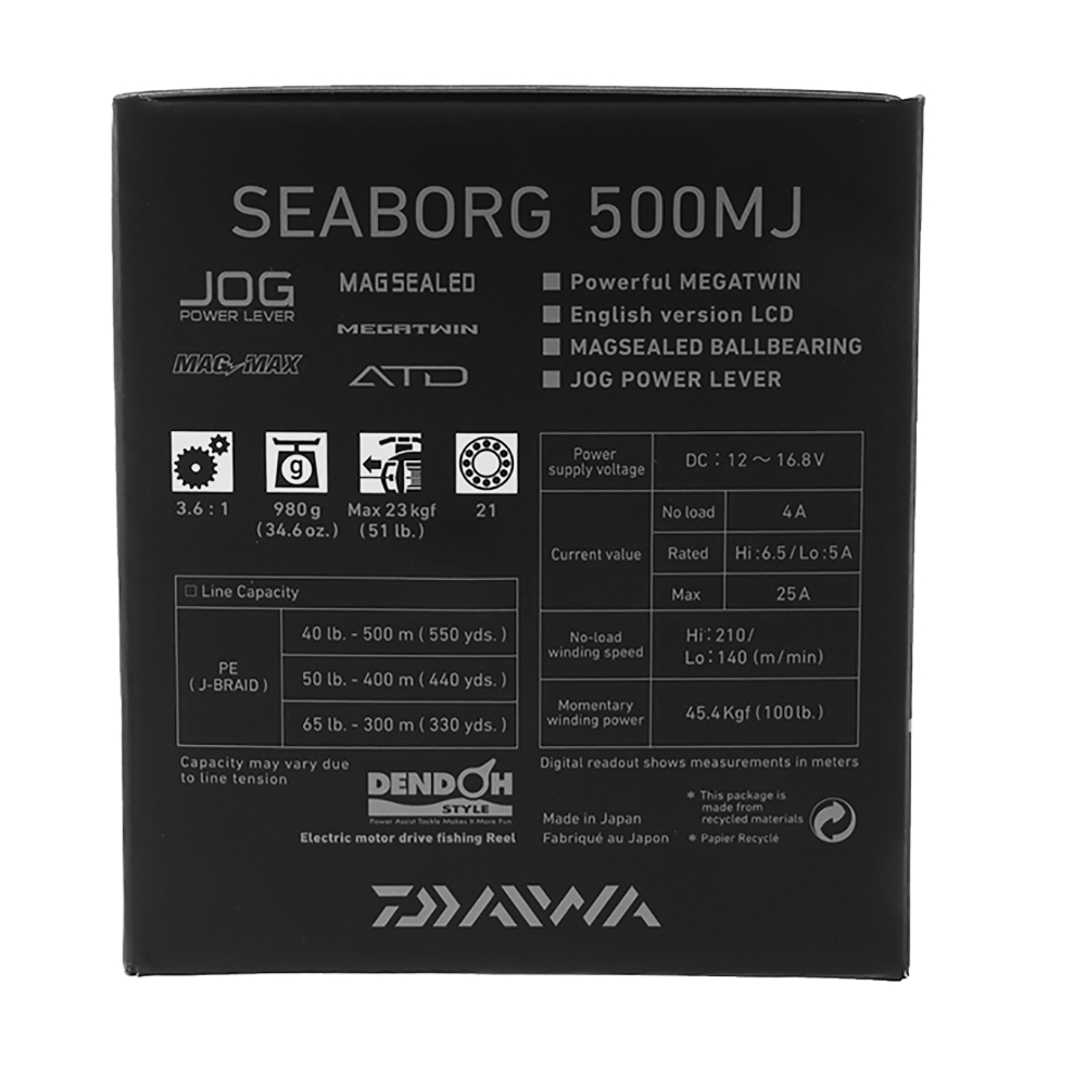 Buy Daiwa Seaborg 500MJ Electric Reel online at Marine-Deals.co.nz