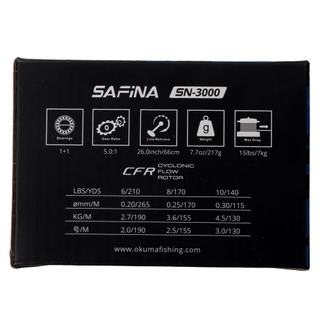 Buy Okuma Safina 3000 Spinning Reel with 6kg Mono online at