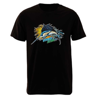 Buy Okuma Sailfish Cotton T-Shirt Black L online at