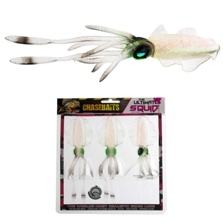 Buy Chasebaits Ultimate Squid Soft Bait 15cm Crystal Qty 3 online