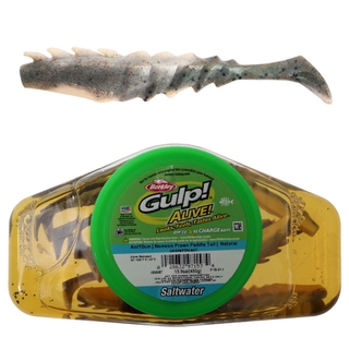 Buy Berkley Gulp Alive Nemesis Prawn Paddle Tail Soft Bait Tub 10cm Natural  Shrimp online at
